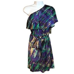 Laundry by Shelli Segal one shoulder dress